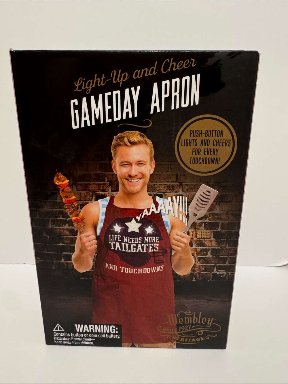 Wembley Light-Up and Cheer Gameday Apron “ Life needs more Tailgates” NIOB